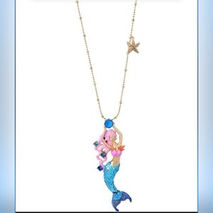 Betsey Johnson Super Rare 100% Authentic Mermaid Necklace NWT